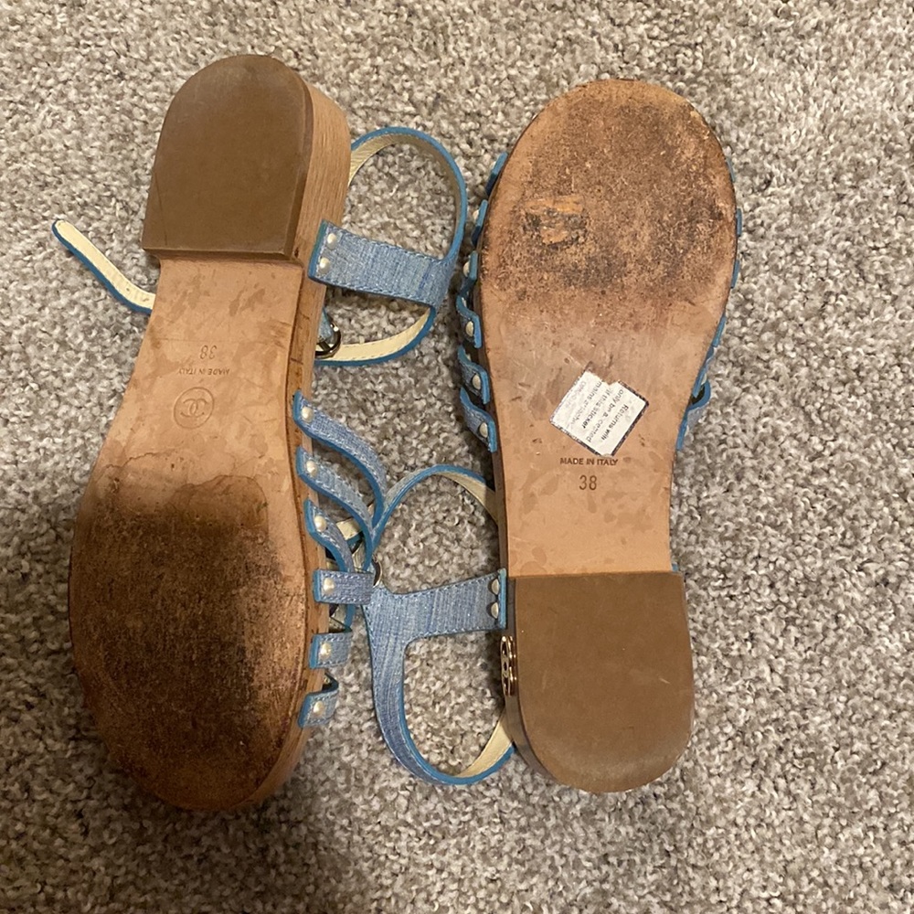 Chanel sandals size 38 - Picture 3 of 3